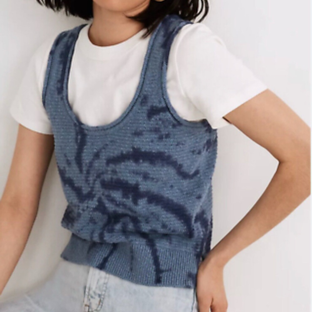 Madewell Tie-Dye Fairview Sweater Tank size medium